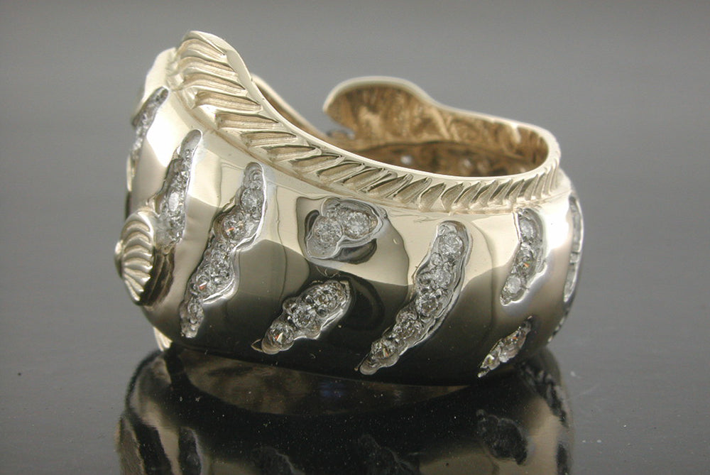 Diamond Nassau Grouper Wrap Ring