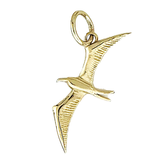 Tiny Gold Frigate Bird Charm