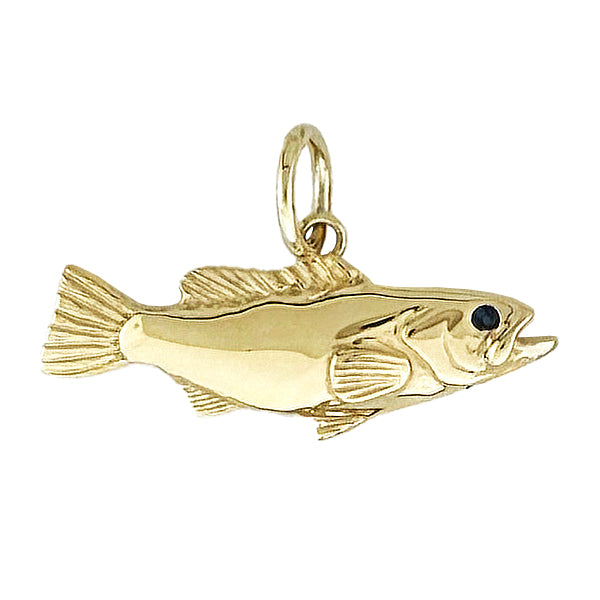 Tiny Gold Grouper Charm