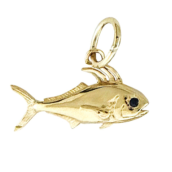 Tiny Gold Rooster Fish Charm