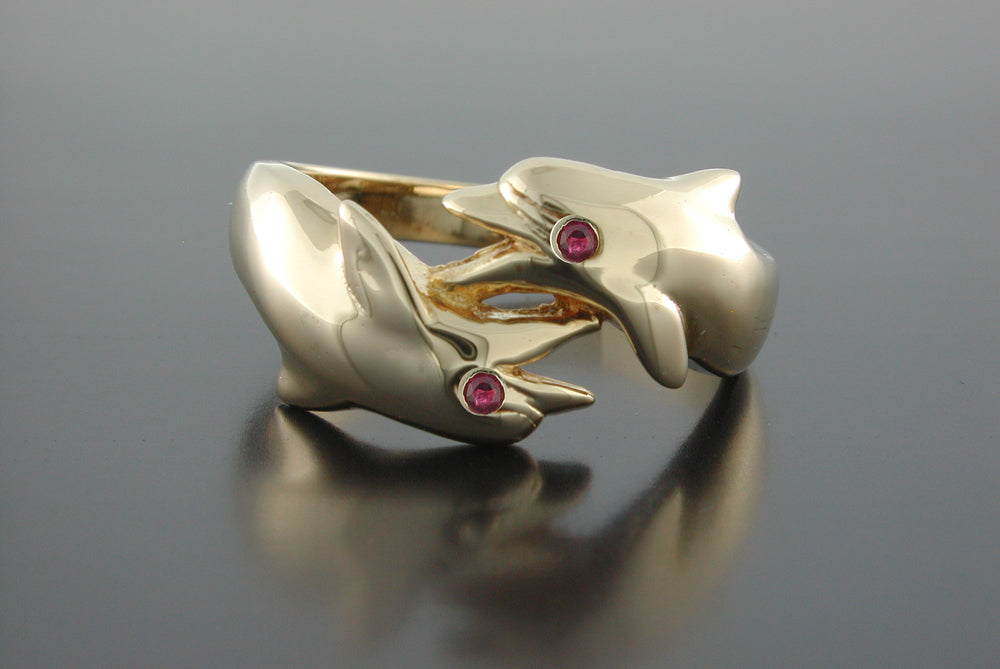 Double Porpoise Ring