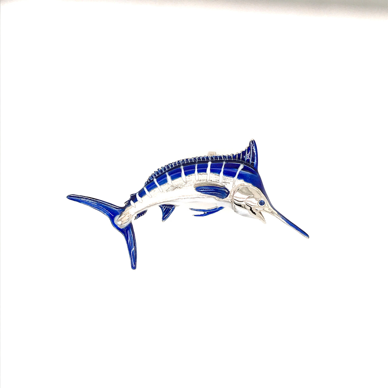 Medium Enameld Blue Marlin Pendant