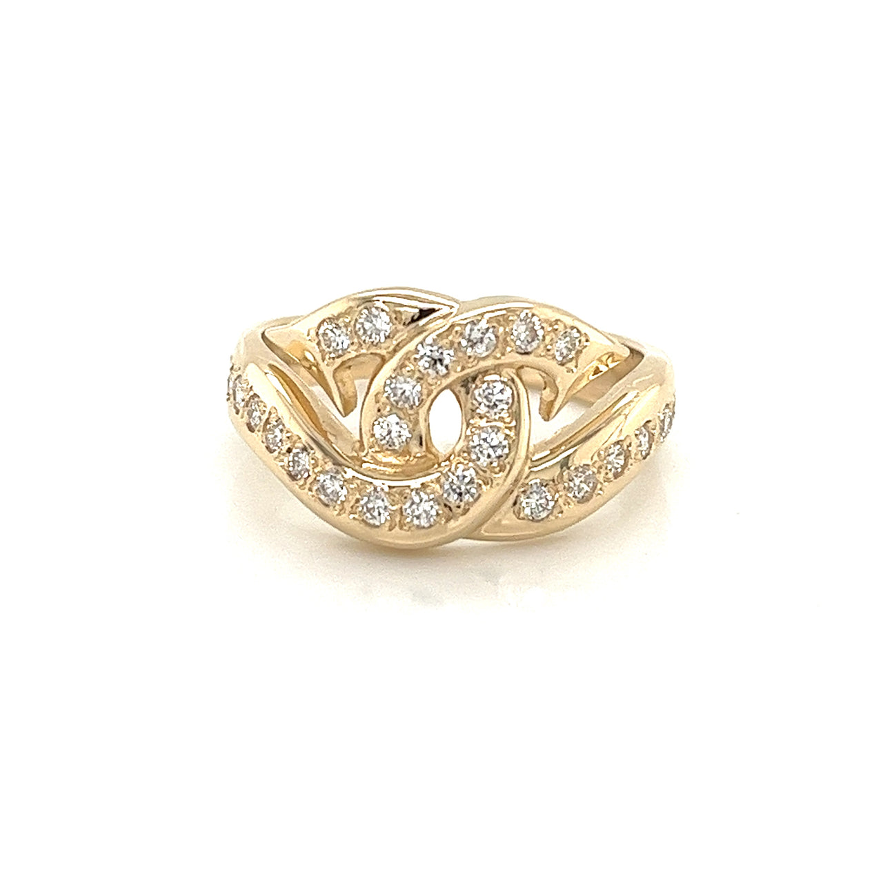 Ladies Diamond "Love Hooks" Ring