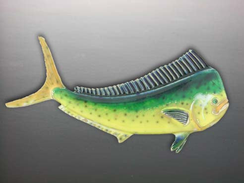 Enameld Mahi Dolphin Pendant