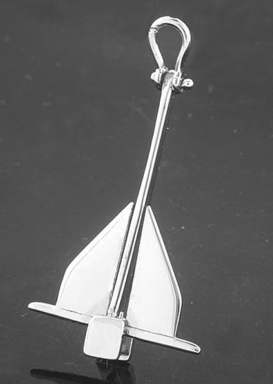 Silver Danforth Anchor Pendant