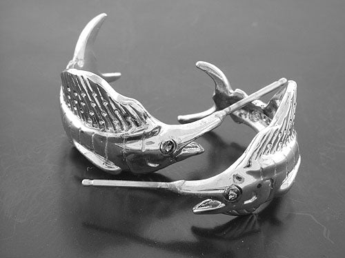 Silver Sailfish Jay Hook Earrings