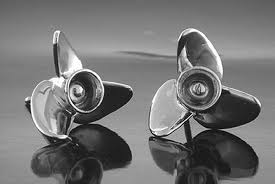 Silver Speed Propeller Earrings