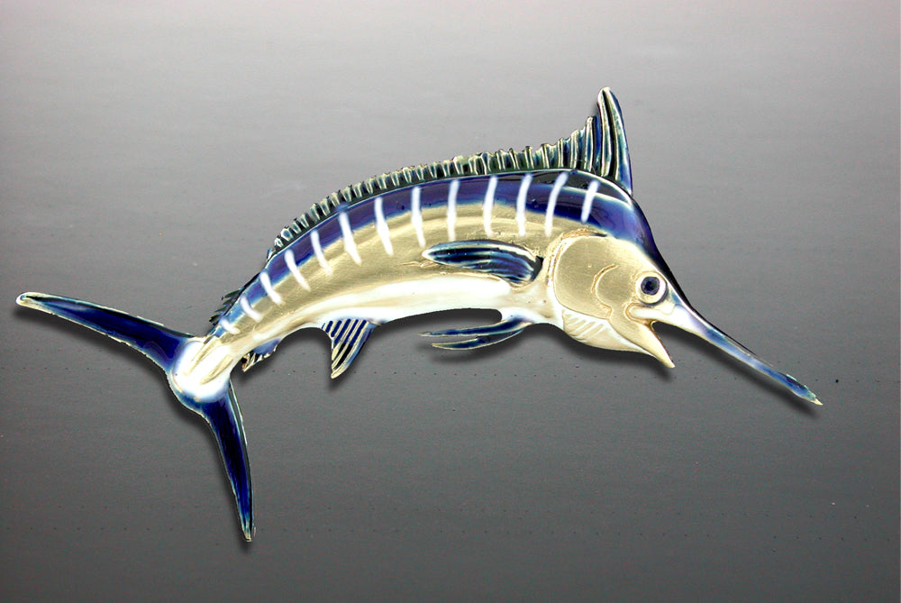 Medium Enameld Blue Marlin Pendant
