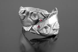 Silver Double Grouper Ring