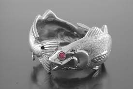 Silver Double Redfish Ring