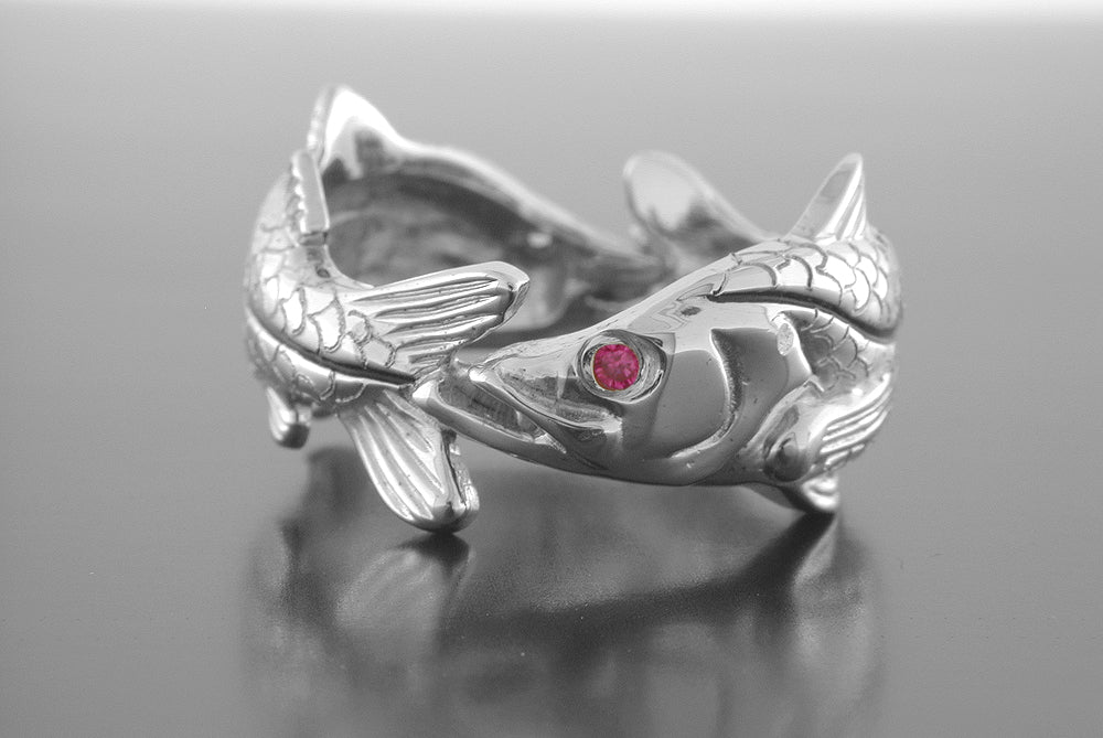 Silver Double Snook Ring